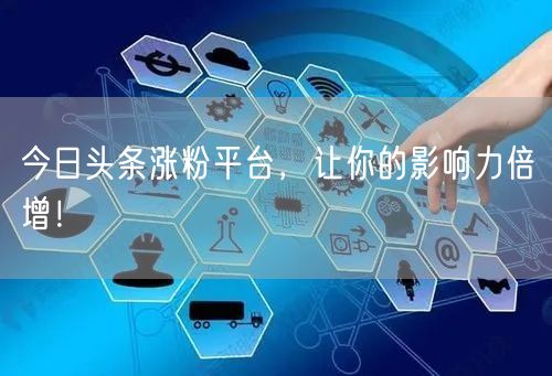 今日头条涨粉平台,让你的影响力倍增!