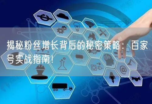 揭秘粉丝增长背后的秘密策略:百家号实战指南!