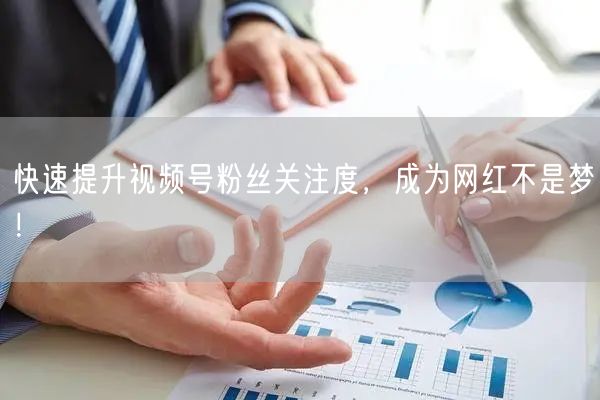 快速提升视频号粉丝关注度，成为网红不是梦！