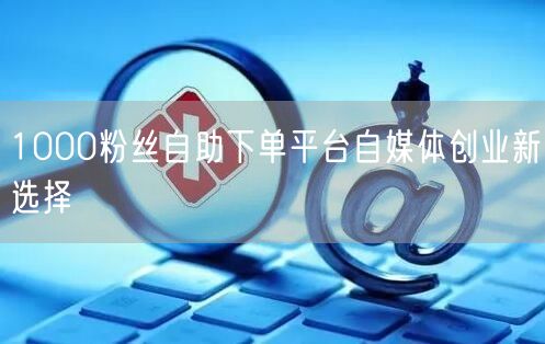 1000粉丝自助下单平台自媒体创业新选择